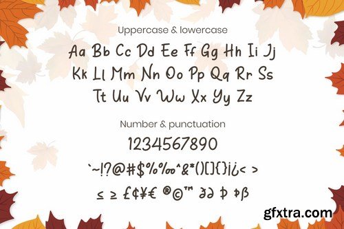 Orange Leafy - Autumn Display Font