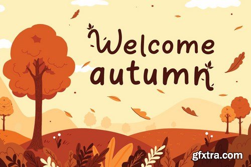 Orange Leafy - Autumn Display Font