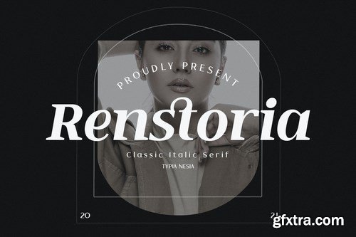 Renstoria - Classy Retro Italic Serif Font