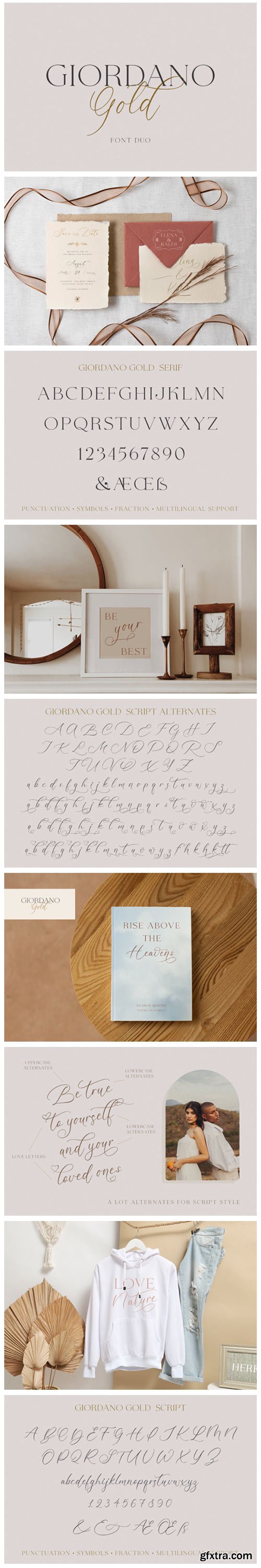 Giordano Gold Font