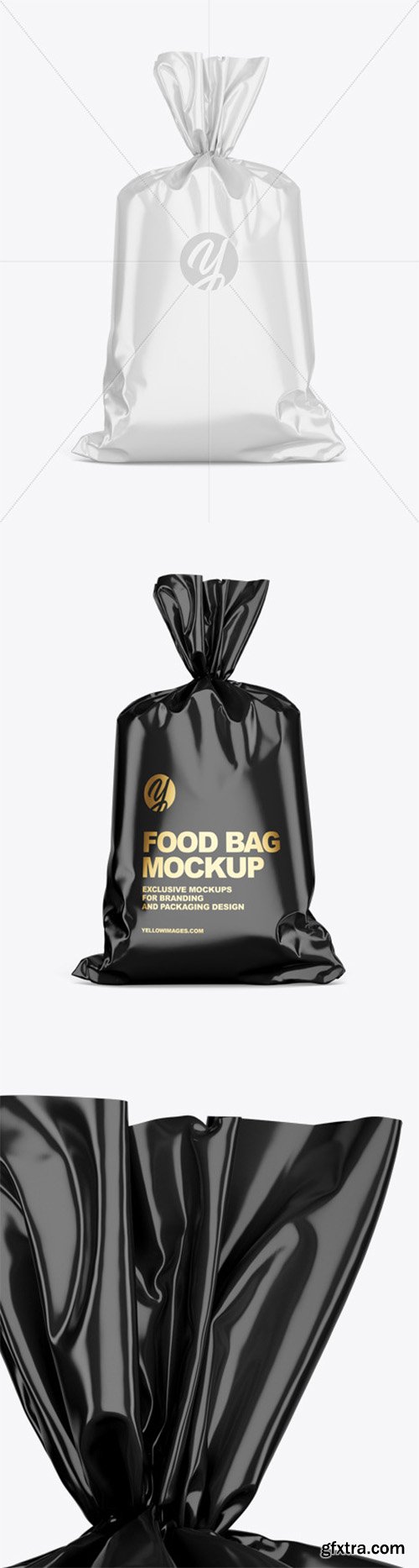 Glossy Food Bag Mockup 44236