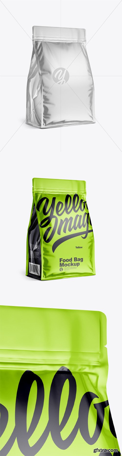 Glossy Food Bag Mockup 35826