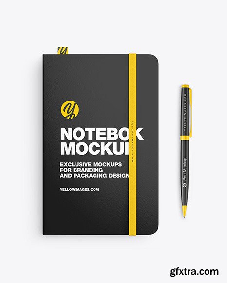 Notebook with Pen Mockup 85722