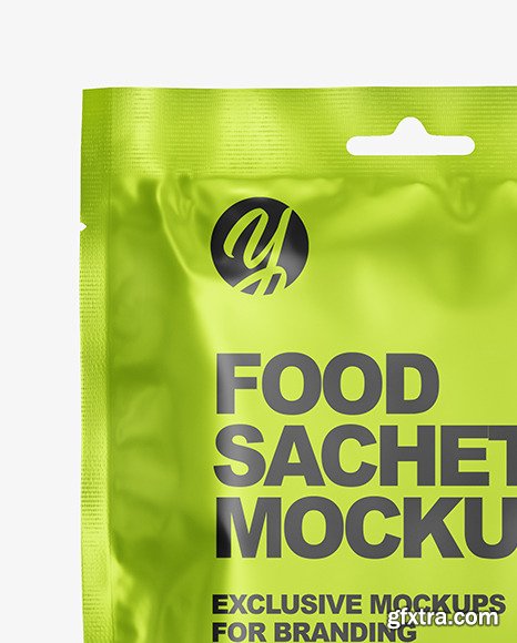 Matte Metallic Sachet Mockup 85772