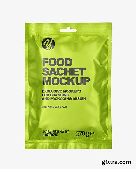 Matte Metallic Sachet Mockup 85772