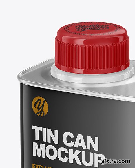 Glossy Tin Can Mockup 86232