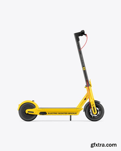 Electric Scooter Mockup - Side View 86300