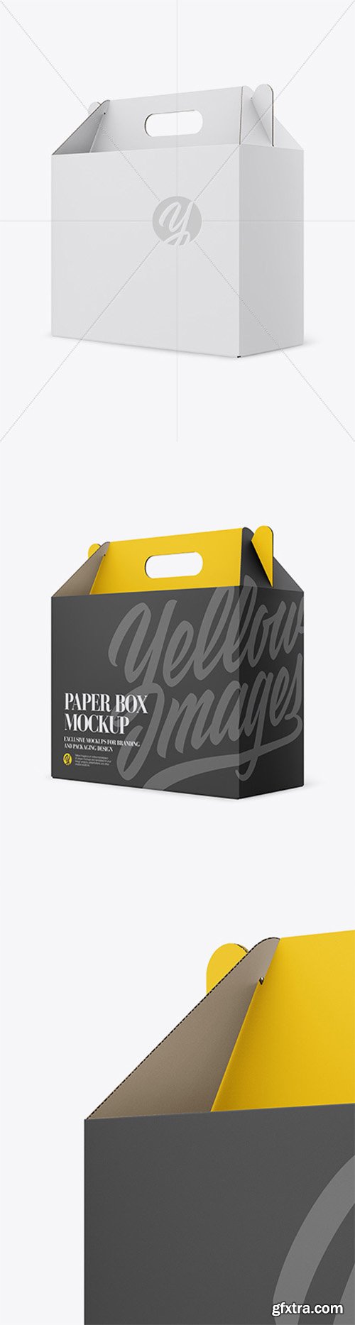 Paper Box Mockup - Half Side View 23856