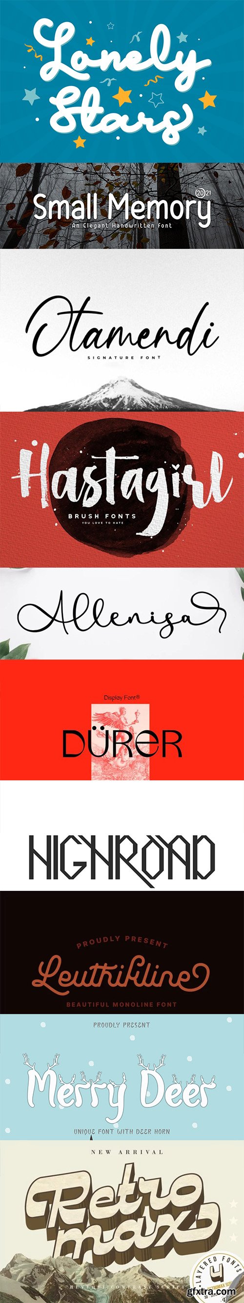 Modern and beautiful font collection vol2