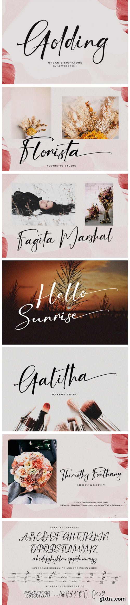 Golding Signature Font