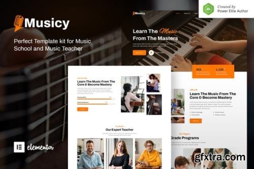 ThemeForest - Musicy v1.0.0 - Music School Elementor Template Kit - 33093335