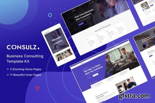 ThemeForest - Consulz v1.0.0 - Consulting Company Elementor Template Kit - 33040019