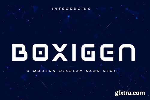 BOXIGEN - Tech Font