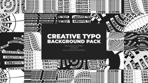 Videohive - Creative Typo Background Pack - 32980249 - 32980249