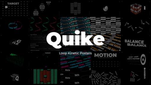 Videohive - Quike - Loop Kinetic Posters - 33044569 - 33044569