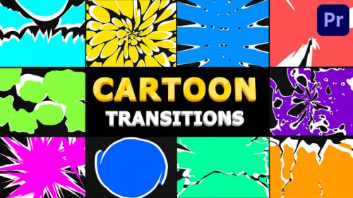 Videohive - Cartoon Transitions | Premiere Pro MOGRT - 33046407 - 33046407