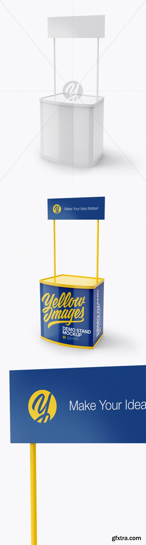 Promo Stand Mockup - Half Side View 20355