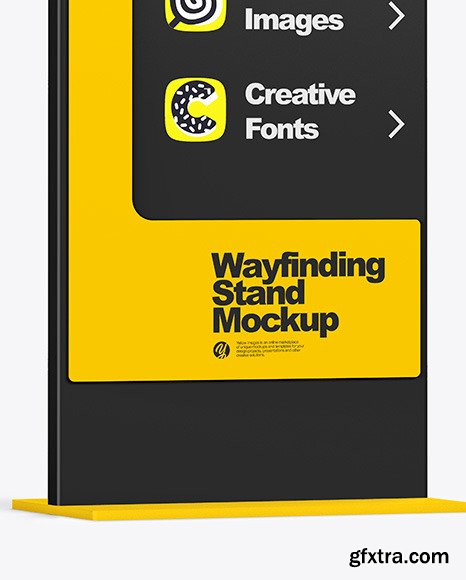 Wayfinding Stand Mockup 85921