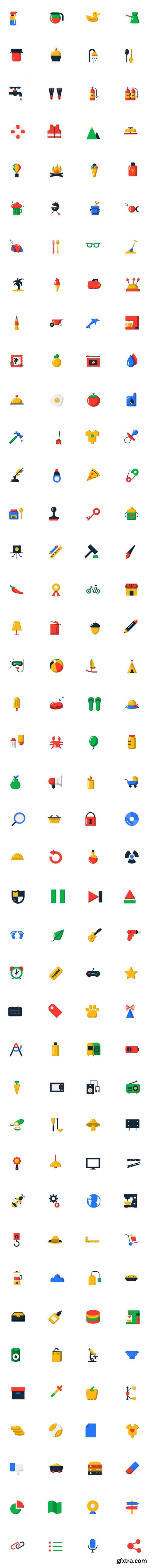 1000+ Blob Flat Icons [2 Styles]