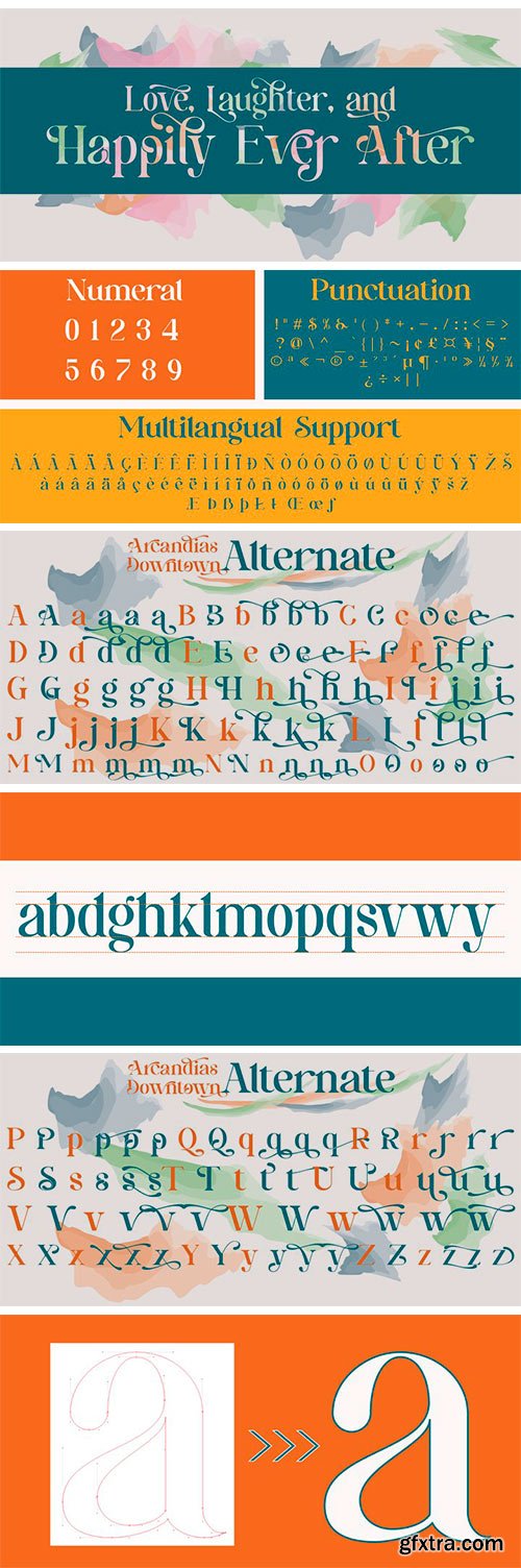 Arcandias Downtown Font