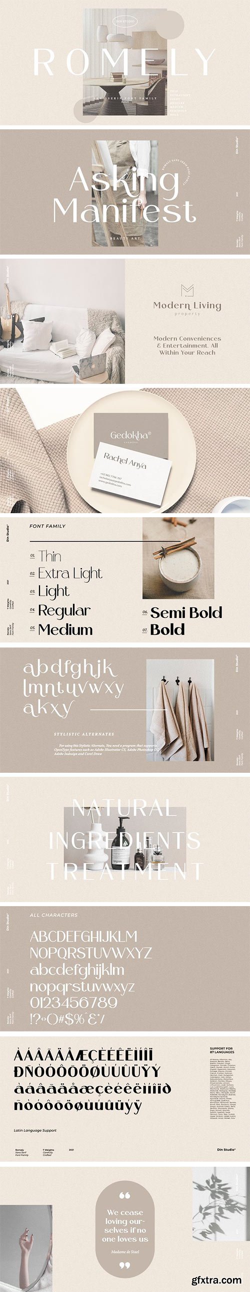 Romely Font Family