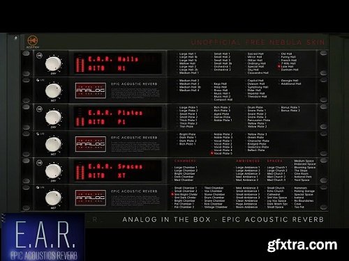 Analog In The Box E.A.R. Additional Spaces Reverb Nebula Library