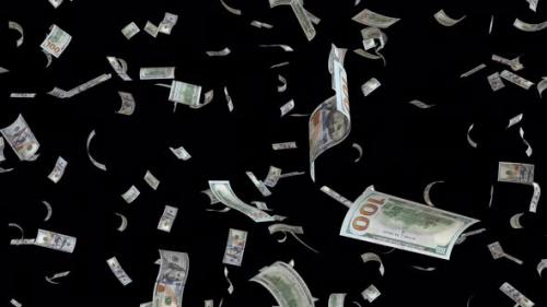 Videohive - 100 USD Bills Falling Loop - 31743463 - 31743463