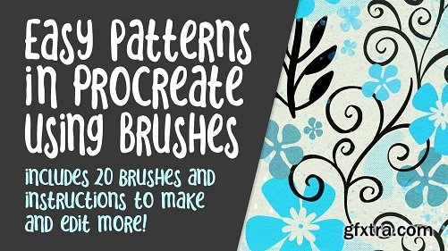 Easy Patterns in Procreate using Brushes - 20 Brushes Including Instructions to Make and Edit More