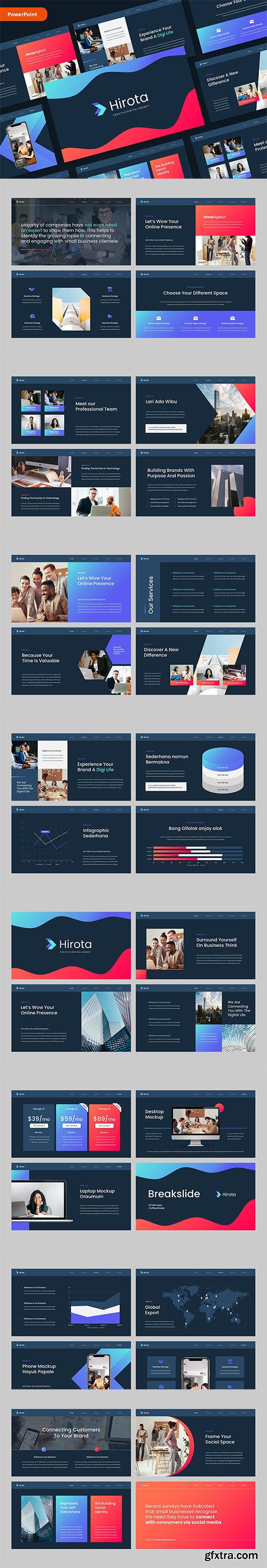 HIROTA - Creative Agency Powerpoint, Keynote and Google Slides Template 