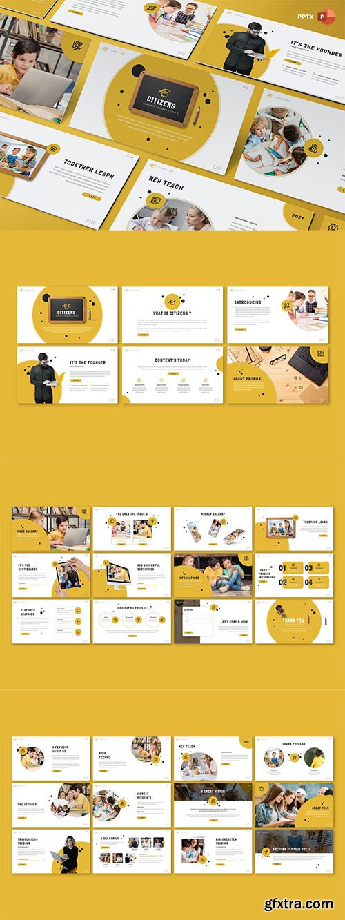 Citizens - Education Powerpoint, Keynote and Google Slides Template 