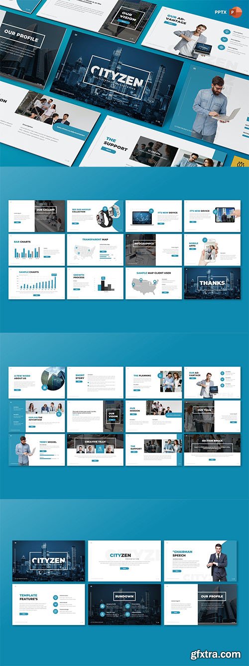 Cityzen - Business Powerpoint, Keynote and Google Slides Template 