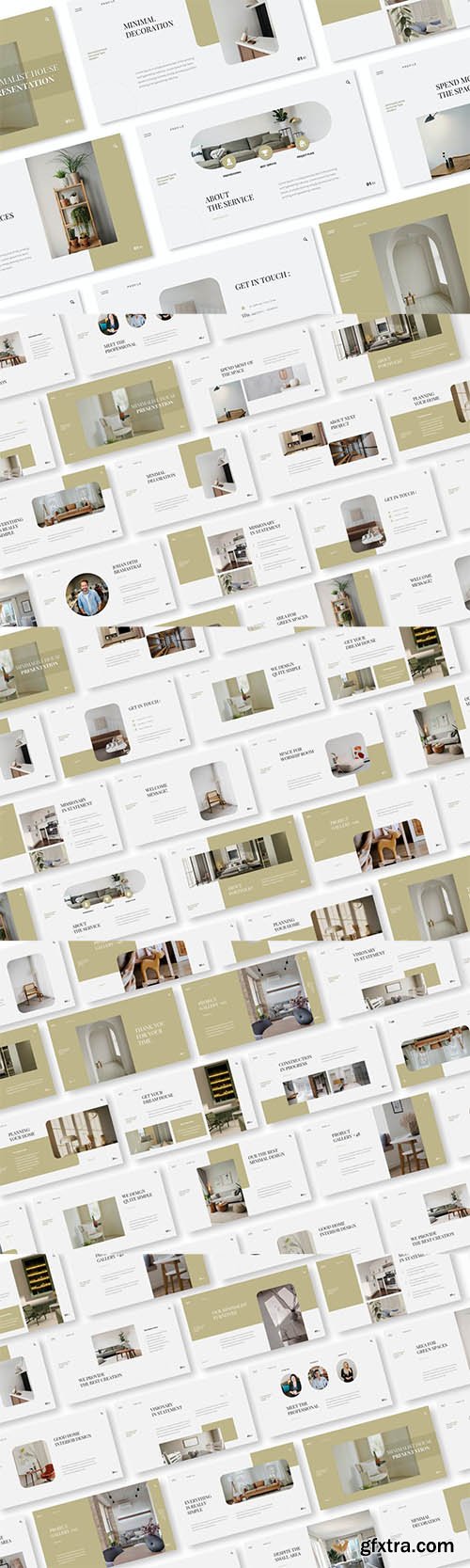 Minimalist House Powerpoint, Keynote and Google Slides Template 