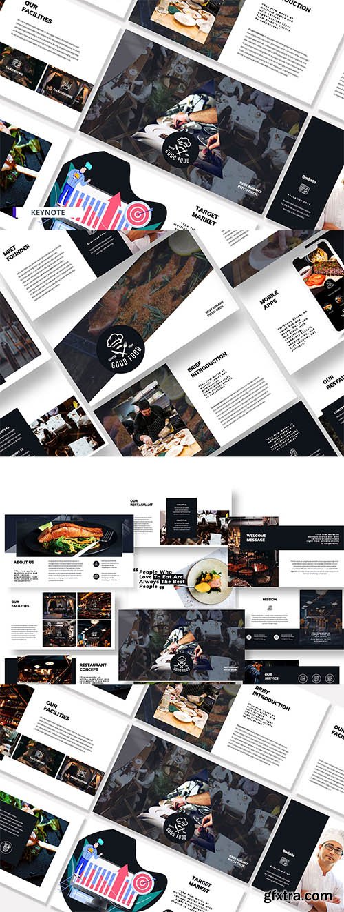 Good Food Powerpoint, Keynote and Google Slides Template 