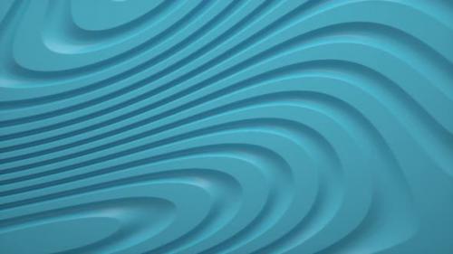 Videohive - Blue organic shape 3d wavy flat background . Trend design 3d render infinite loop - 32974734 - 32974734