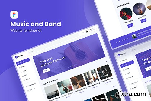 Music & Band Dashboard Template