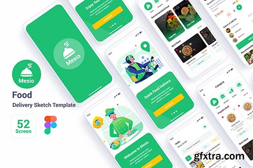 Mesio - Food Delivery Figma Template