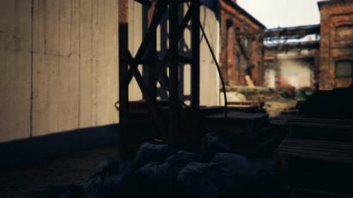 Videohive - Abandoned Industry Buildings at Sunset - 32990777 - 32990777