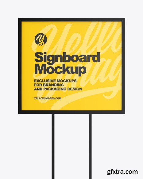 Advertising Signboard Mockup 86519