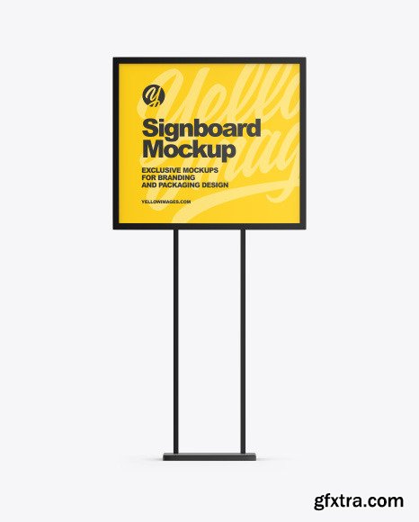 Advertising Signboard Mockup 86519