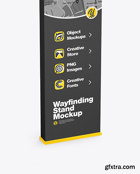 Wayfinding Stand Mockup 86340