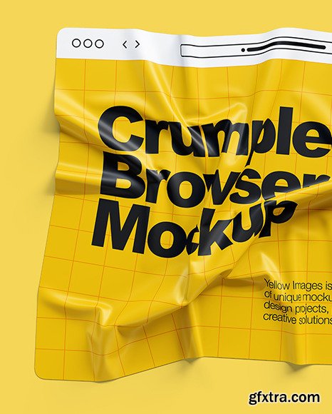 Crumpled Browser Mockup 86529