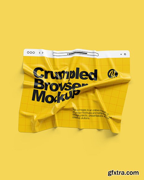 Crumpled Browser Mockup 86529