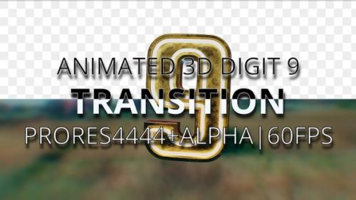 Videohive - Animated digit 9 transition UHD 60fps - 33080024 - 33080024