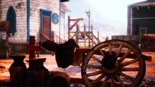 Videohive - Old American Wild Western Style Town - 33080830 - 33080830