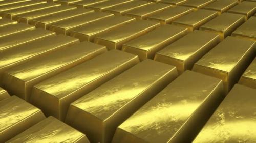 Videohive - 4k Gold Bars - 33091275 - 33091275