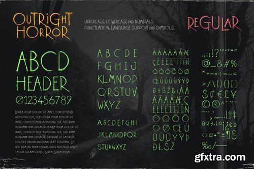 Outright Horror Hand-drawn Halloween Font