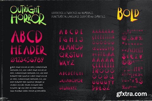 Outright Horror Hand-drawn Halloween Font