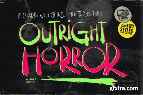 Outright Horror Hand-drawn Halloween Font