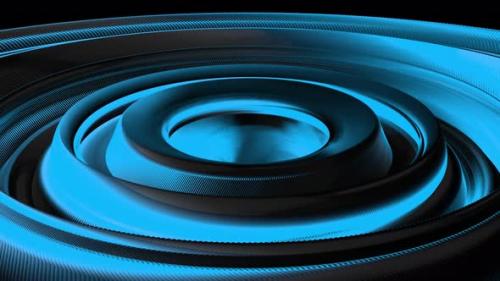 Videohive - 4K Abstract Blue Hole Background Looped Video v2 - 33101100 - 33101100