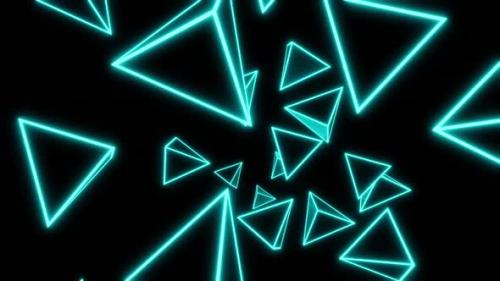 Videohive - Vj Loop Flying Shimmering Pyramids HD ProRes - 33101185 - 33101185